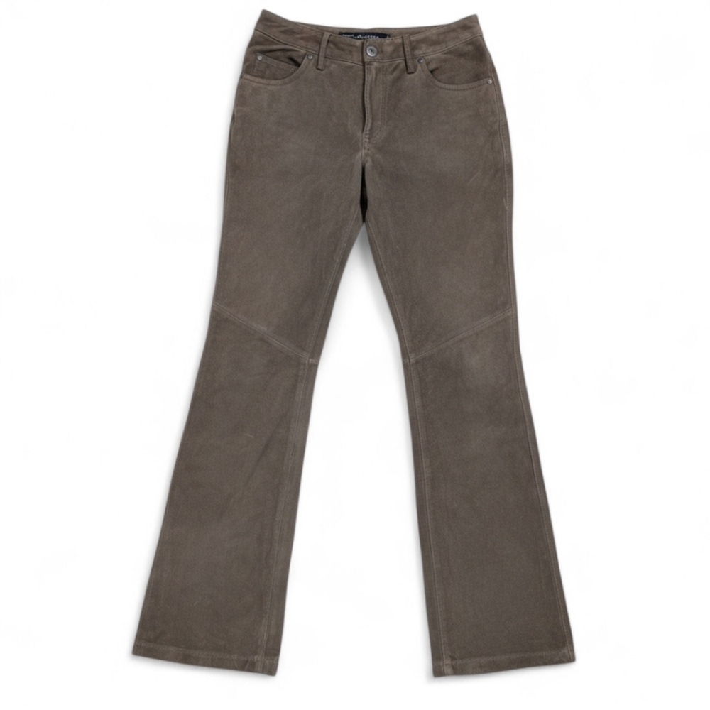 Y2K Harley-Davidson Brown Suede Leather Pants | 34/6 W